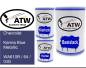 Preview: Chevrolet, Karma Blue Metallic, WA610R / 64 / GIG: 500ml Lackdose + 500ml Klarlack + 250ml Härter - Set, von ATW Autoteile West.